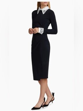 womens plus size cotton dresses Cotton Floral Navy Blue Women Plus Size Midi Dress S